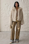 Metallic Gold Wide Leg Pants- FINAL SALE