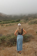 Nila Light Denim Midi Skirt - FINAL SALE