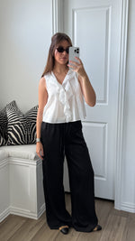 Black Satin Pants