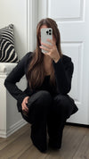 Black Satin Pants