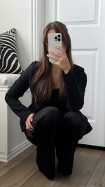 Black Satin Pants