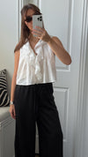 Black Satin Pants