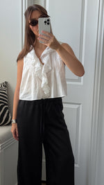 Black Satin Pants