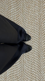 Black Satin Pants