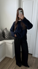 Black Satin Pants
