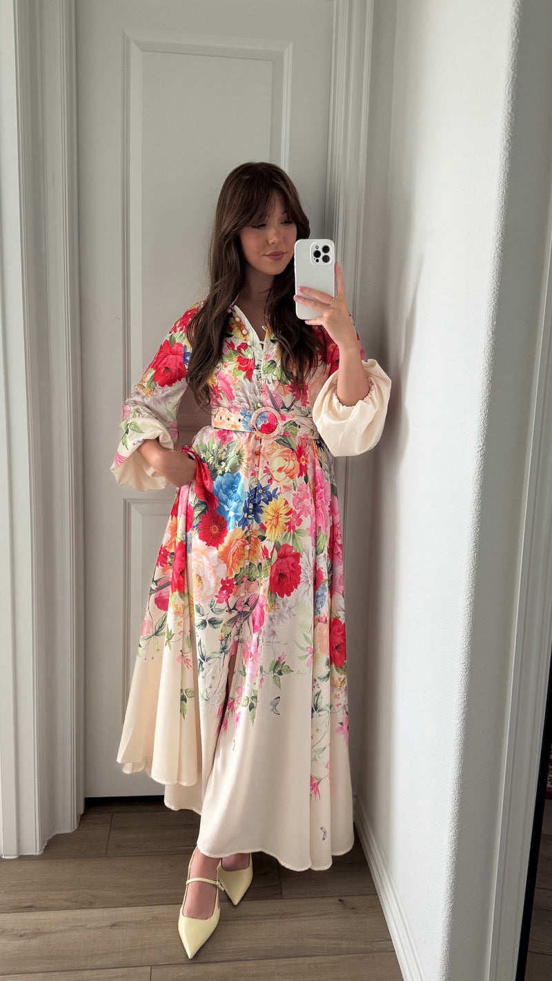 Sheryl Floral Midi Dress