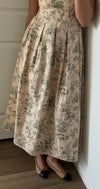 Ysabella Green Floral Midi Dress
