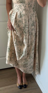 Ysabella Green Floral Midi Dress