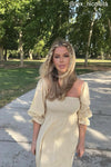 Christen Butter Yellow Cotton Dress